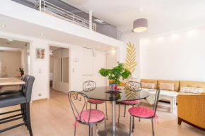 Olam Properties Cannes Close Centre 2 BR 2 bath mezzanine & balconies Exceptional Rating Easy parking